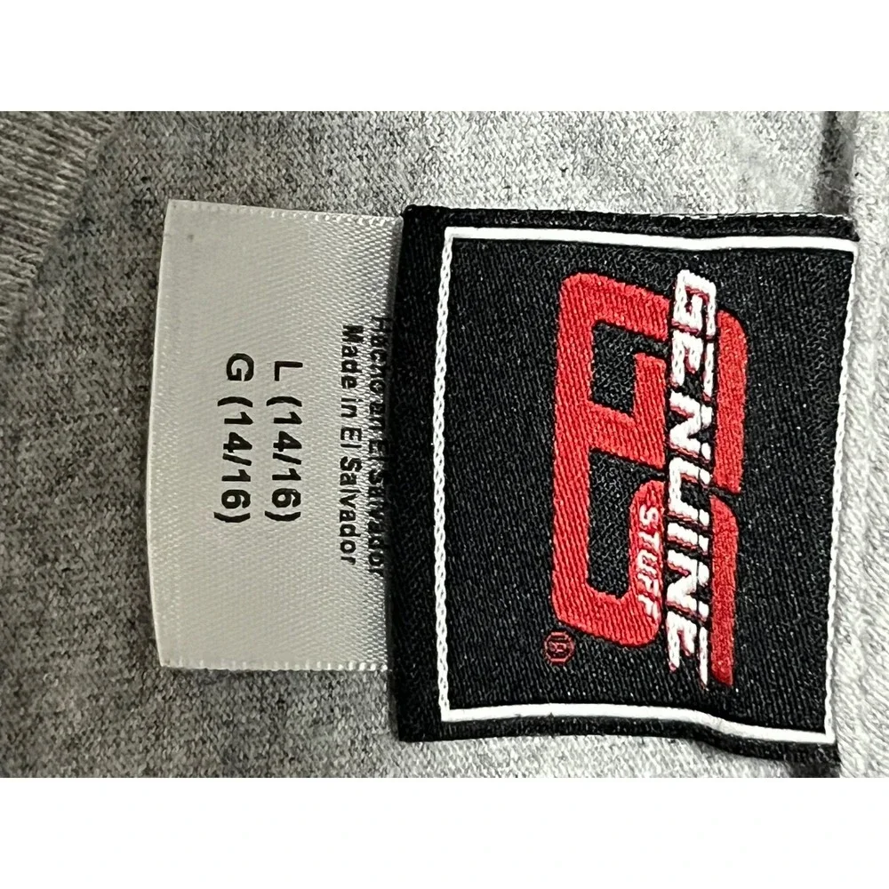 Alabama Crimson Tide Youth Large 14/16 T-Shirt Heather Gray‎ Genuine Stuff NCAA